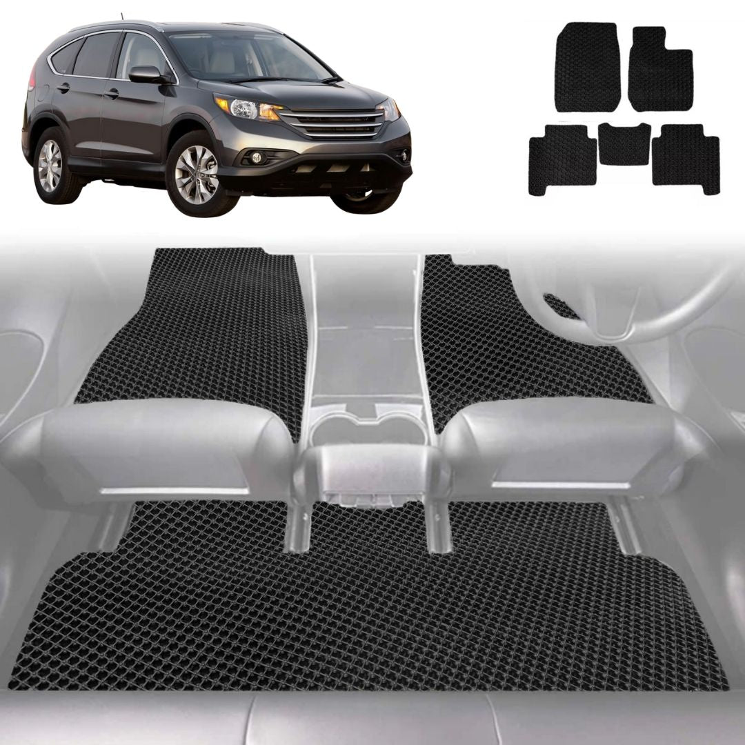 6D Diamond Car Floor Mats for Honda CR-V 2012 - 2017 RM - Custom-Fit Carpet Liner