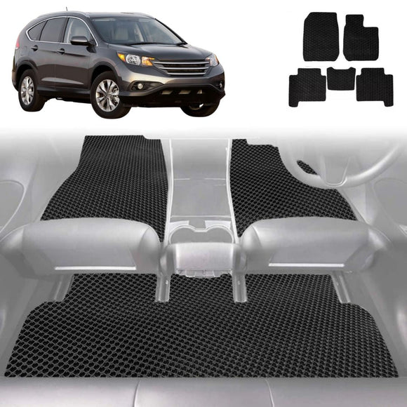 6D Diamond Car Floor Mats for Honda CR-V 2012 - 2017 RM - Custom-Fit Carpet Liner