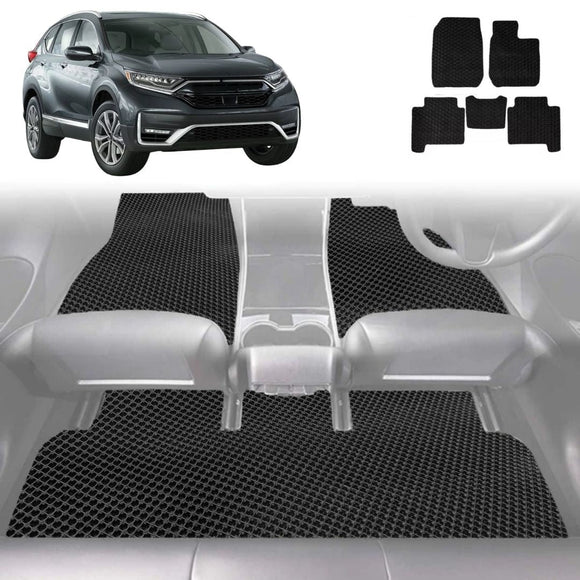 6D Diamond Car Floor Mats for Honda CR-V 2017 - 2022 RW - Custom-Fit Carpet Liner