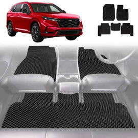 6D Diamond Car Floor Mats for Honda CR-V 2023 - Current (RS) - Custom-Fit Carpet Liner