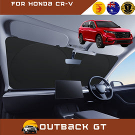 Front Windscreen Sun Shade for Honda CR-V 2023 - Current (RS) - Standard 150 x 85 cm - Black