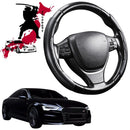 Black Samurai Segmented Steering Wheel Cover for Audi A6 S6 RS6 2011 - 2018 (C7)-1