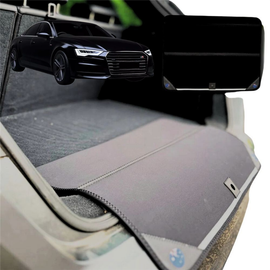 Rear Cargo Boot Bumper Protector for Audi A6 S6 RS6 2011 - 2018 (C7) - Standard (72 x 55) - Black