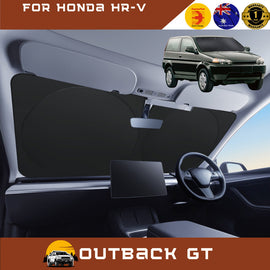 Front Windscreen Sun Shade for Honda HR-V 1998 - 2006 (2 door) - Standard 150 x 85 cm - Black