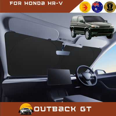 Front Windscreen Sun Shade for Honda HR-V 1998 - 2006 (2 door) - Standard 150 x 85 cm - Black
