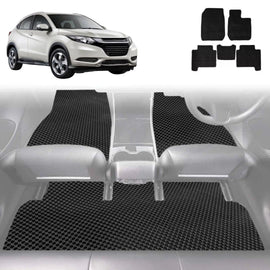 6D Diamond Car Floor Mats for Honda HR-V 2015 - 2021 (RU) - Custom-Fit Carpet Liner