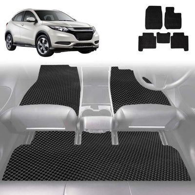 6D Diamond Car Floor Mats for Honda HR-V 2015 - 2021 (RU) - Custom-Fit Carpet Liner