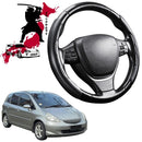 Black Samurai Segmented Steering Wheel Cover for Honda Jazz  2002 - 2008 (GD/GE)-1