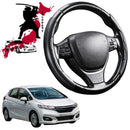 Black Samurai Segmented Steering Wheel Cover for Honda Jazz  2014 - 2021 (FIT GK/GH/GP)-1