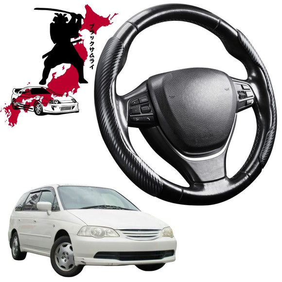 Black Samurai Segmented Steering Wheel Cover for Honda Odyssey 2000 - 2003 (RA6)