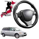 Black Samurai Segmented Steering Wheel Cover for Honda Odyssey 2004 - 2008-1