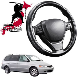 Black Samurai Segmented Steering Wheel Cover for Honda Odyssey 2004 - 2008