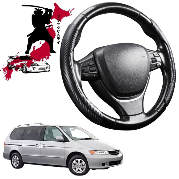Black Samurai Segmented Steering Wheel Cover for Honda Odyssey 2004 - 2008