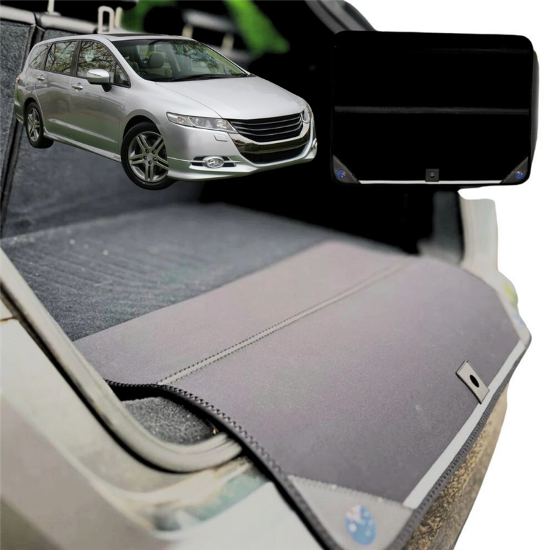 Rear Cargo Boot Bumper Protector for Honda Odyssey 2009 - 2013 Luxury 7 Seater (ViL) - Standard (72 x 55) - Black