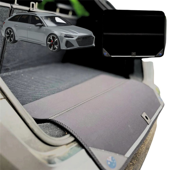 Rear Cargo Boot Bumper Protector for Audi A6 S6 RS6 2018 - Current (C8/4K) - Standard (72 x 55) - Black