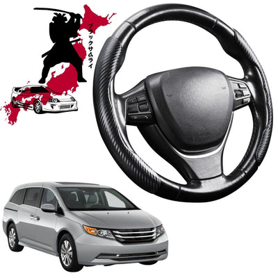 Black Samurai Segmented Steering Wheel Cover for Honda Odyssey 2014 - 2020 Luxury 7 Seater (ViL)
