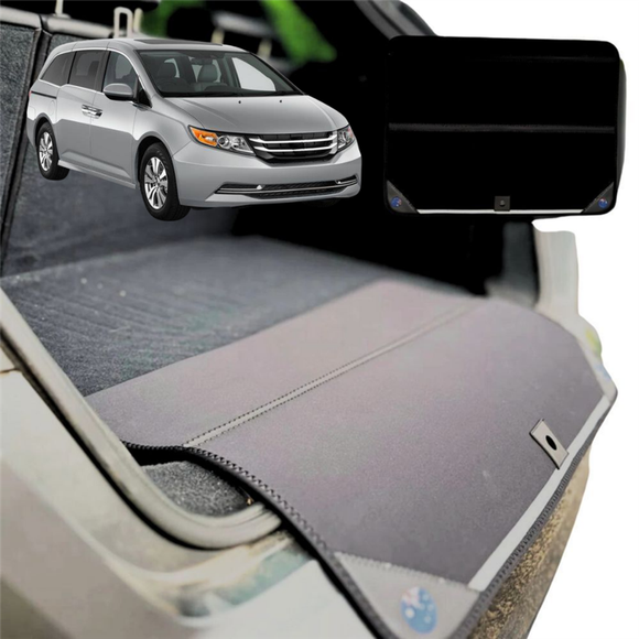 Rear Cargo Boot Bumper Protector for Honda Odyssey 2014 - 2020 Luxury 7 Seater (ViL) - Standard (72 x 55) - Black