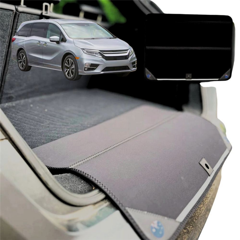 Rear Cargo Boot Bumper Protector for Honda Odyssey 2014 - 2020 Standard 8 Seater - Standard (72 x 55) - Black