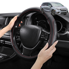 Steering Wheel Cover Pro Extra Layer for Honda Odyssey 2014-2020 Standard 8 Seater - Breathable & Anti-Slip - Circle 38 cm
