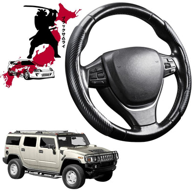 Black Samurai Segmented Steering Wheel Cover for Hummer H2 2003 - 2009