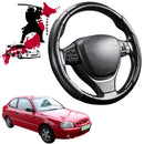 Black Samurai Segmented Steering Wheel Cover for Hyundai Accent 1999 - 2005 LC-1