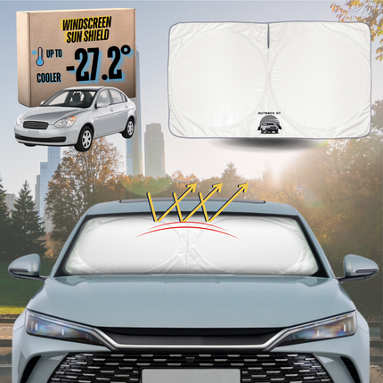 Front Windscreen Sun Shade for Hyundai Accent 2006 - 2010 MC - Standard 150 x 85 cm