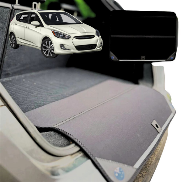 Rear Cargo Boot Bumper Protector for Hyundai Accent 2011 - 2018 (R8) - Standard (72 x 55) - Black