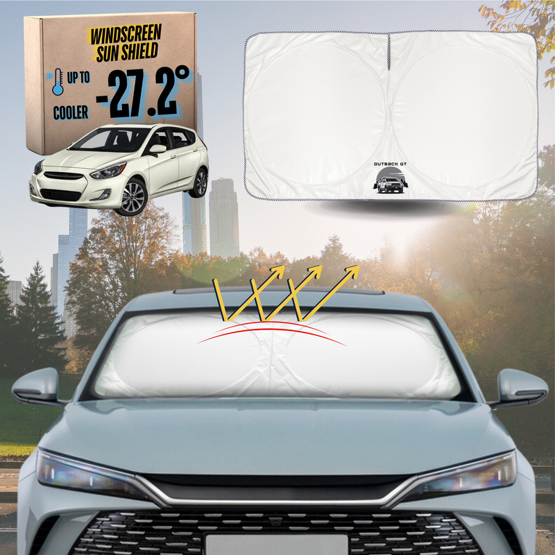 Front Windscreen Sun Shade for Hyundai Accent 2011 - 2018 (R8) - Standard 150 x 85 cm