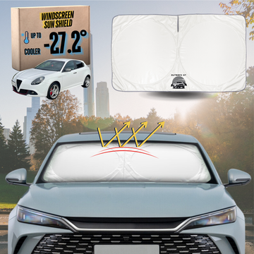 Front Windscreen Sun Shade for Alfa Romeo Giulietta Manual 2010 - 2020 - Standard 150 x 85 cm