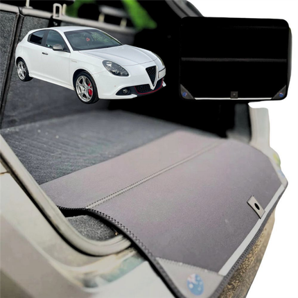 Rear Cargo Boot Bumper Protector for Alfa Romeo Giulietta Manual 2010 - 2020 - Standard (72 x 55) - Black