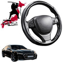 Black Samurai Segmented Steering Wheel Cover for Audi A7 S7 2010 - 2018 (C7)-1