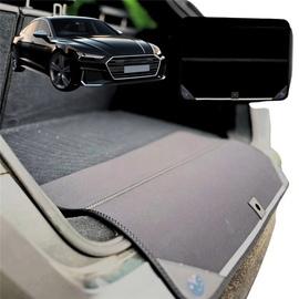 Rear Cargo Boot Bumper Protector for Audi A7 S7 2010 - 2018 (C7) - Standard (72 x 55) - Black