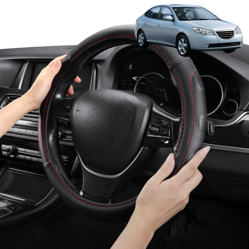 Steering Wheel Cover Pro Extra Layer for Hyundai Elantra 2007-2010 (HD) - Breathable & Anti-Slip - Circle 38 cm