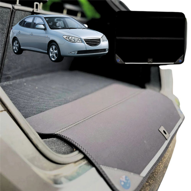 Rear Cargo Boot Bumper Protector for Hyundai Elantra 2007 - 2010 (HD) - Standard (72 x 55) - Black