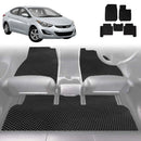 6D Diamond Car Floor Mats for Hyundai Elantra 2011 - 2015 MD - Custom-Fit Carpet Liner-1
