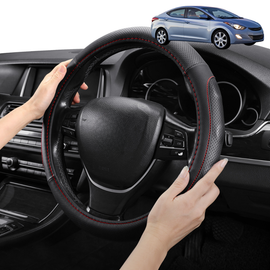 Steering Wheel Cover Pro Extra Layer for Hyundai Elantra 2011-2015 MD - Breathable & Anti-Slip - Circle 38 cm