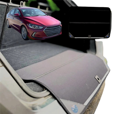 Rear Cargo Boot Bumper Protector for Hyundai Elantra 2016 - 2020 AD - Standard (72 x 55) - Black
