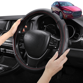 Steering Wheel Cover Pro Extra Layer for Hyundai Elantra 2016-2020 AD - Breathable & Anti-Slip - Circle 38 cm