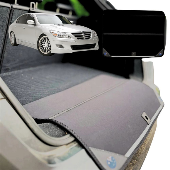 Rear Cargo Boot Bumper Protector for Hyundai Genesis 2008 - 2013 (BH) - Standard (72 x 55) - Black