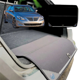 Rear Cargo Boot Bumper Protector for Hyundai Genesis 2013 - 2016 (DH/G80) - Standard (72 x 55) - Black