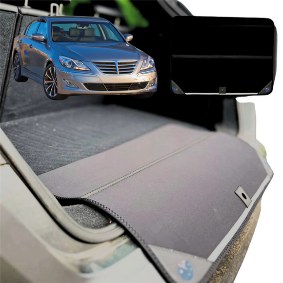 Rear Cargo Boot Bumper Protector for Hyundai Genesis 2013 - 2016 (DH/G80) - Standard (72 x 55) - Black