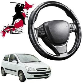 Black Samurai Segmented Steering Wheel Cover for Hyundai Getz 2002 - 2011 TB
