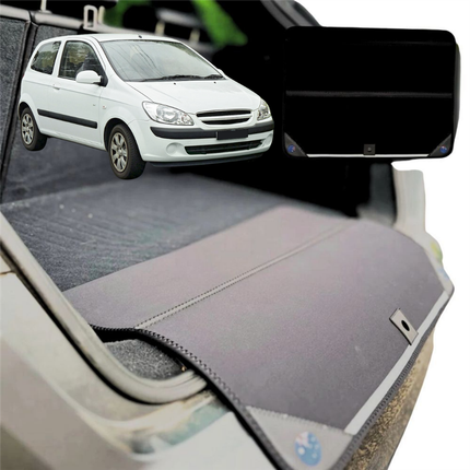 Rear Cargo Boot Bumper Protector for Hyundai Getz 2002 - 2011 TB - Standard (72 x 55) - Black