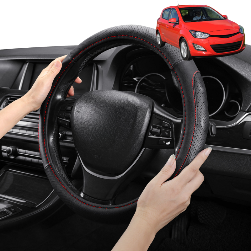 Steering Wheel Cover Pro Extra Layer for Hyundai i20 2008-2015 (PB/PBT) - Breathable & Anti-Slip - Circle 38 cm