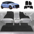 6D Diamond Car Floor Mats for Hyundai i20 N 2020 - Current (BC3/BI3) - Custom-Fit Carpet Liner-1