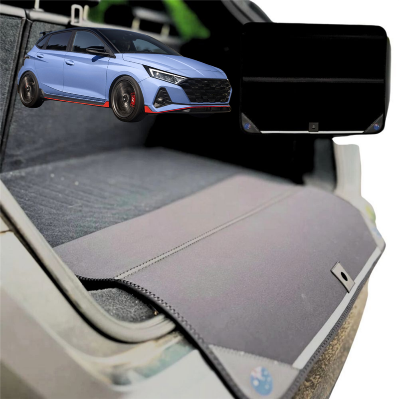 Rear Cargo Boot Bumper Protector for Hyundai i20 N 2020 - Current (BC3/BI3) - Standard (72 x 55) - Black