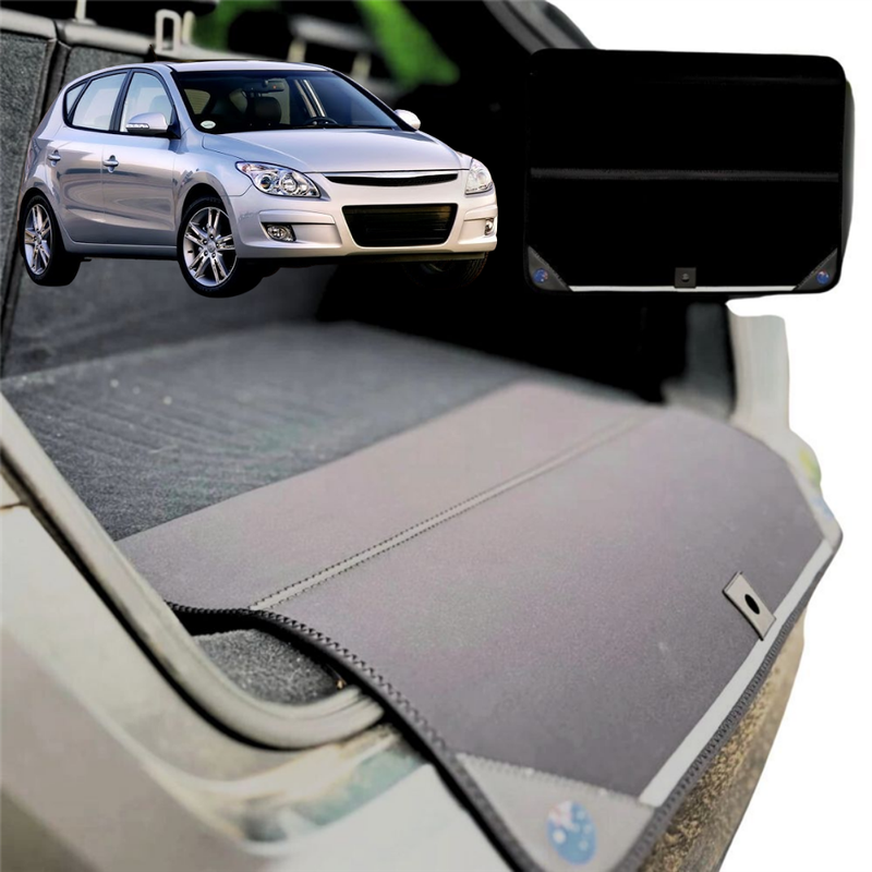 Rear Cargo Boot Bumper Protector for Hyundai i30 2007 - 2012 FD - Standard (72 x 55) - Black