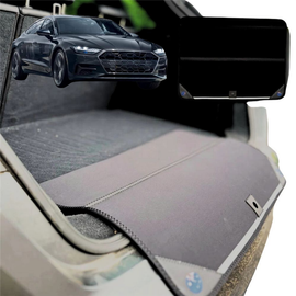 Rear Cargo Boot Bumper Protector for Audi A7 S7 2018 - Current (4K8) - Standard (72 x 55) - Black