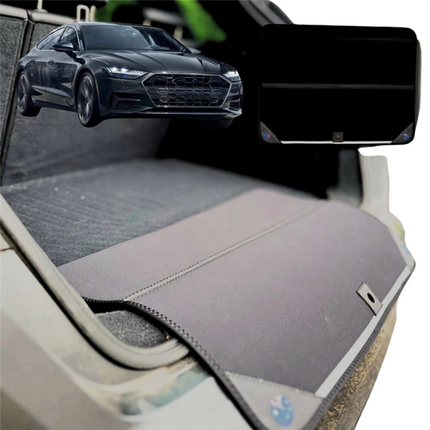 Rear Cargo Boot Bumper Protector for Audi A7 S7 2018 - Current (4K8) - Standard (72 x 55) - Black