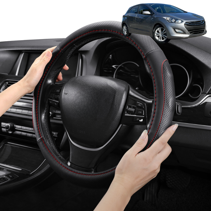 Steering Wheel Cover Pro Extra Layer for Hyundai i30 2012-2016 (GD) - Breathable & Anti-Slip - Circle 38 cm